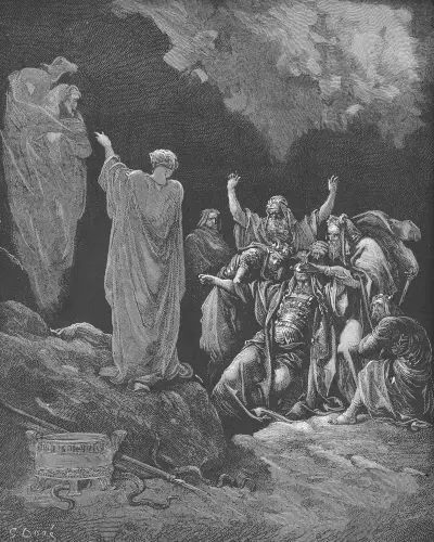Saul and the Witch of Endor Gustave Doré